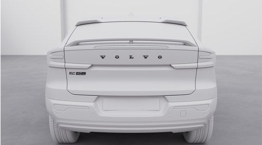 Genuine Volvo EC40 Black Rear Emblem Kit, Twin Motor