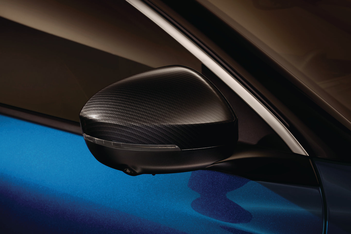 Genuine Renault Austral Door Mirror Covers, Carbon-Effect