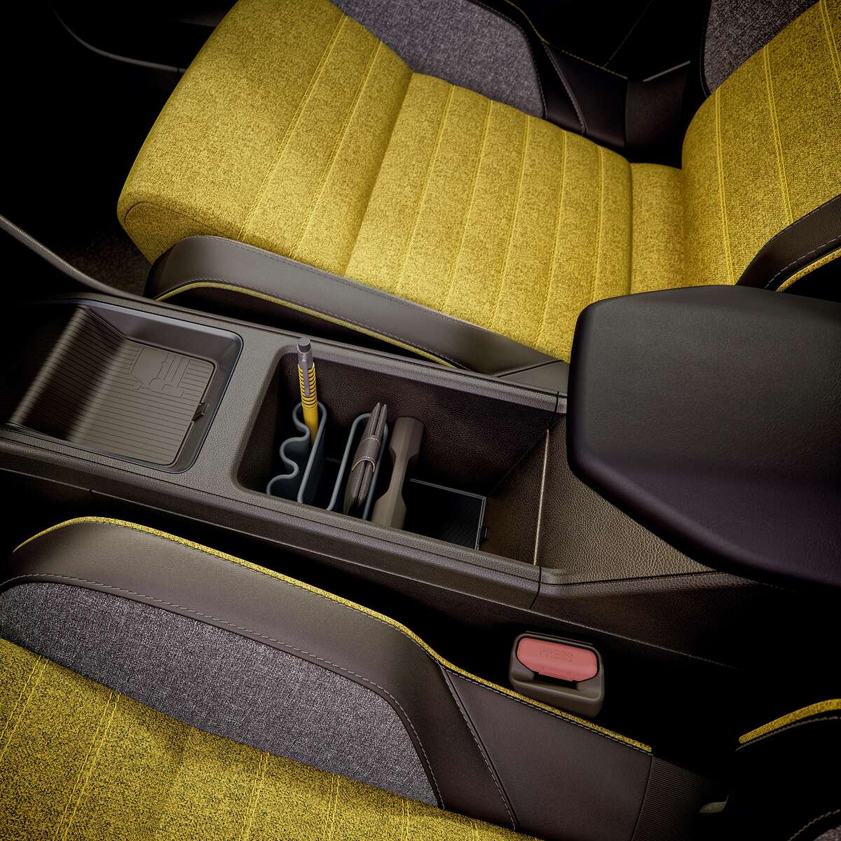 Genuine Renault 5 Grey Wave 5 Central Organiser