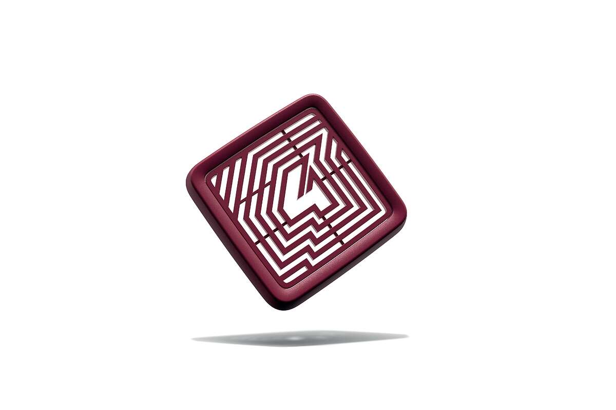 Genuine Renault 4 E-Tech NumbeR4 Dark Red Cover For Small Central Storage