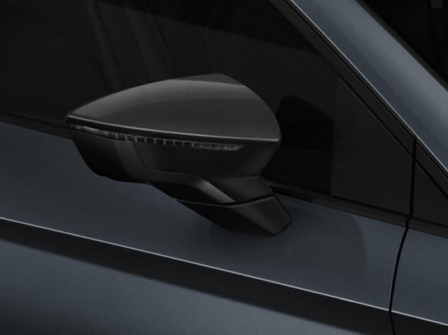 Genuine Seat Ibiza Carbon Fibre Mirror Covers