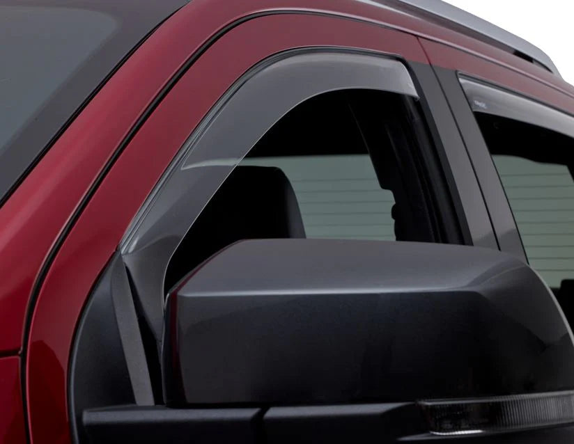 Genuine Ford Ranger Climair® Wind Deflectors For Front Door Windows, Transparent, Double Cab Models