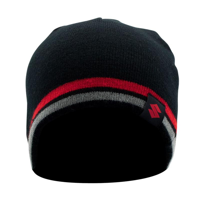 Genuine Suzuki Team Black Reversible Beanie