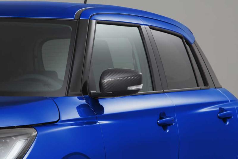 Genuine Suzuki Swift Mirror Covers, Carbon Fiber-Look, Vehicles With Indicator