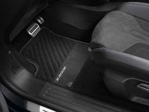 Genuine Peugeot E-2008 Needle-Pile Carpet Floor Mats - Front And Rear