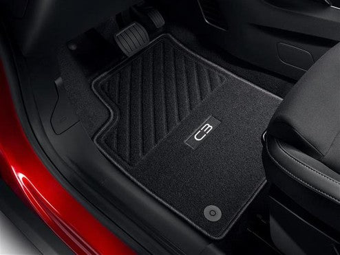 Genuine Citroen C3 Hybrid Needleloom Carpet Mats, Front And Rear
