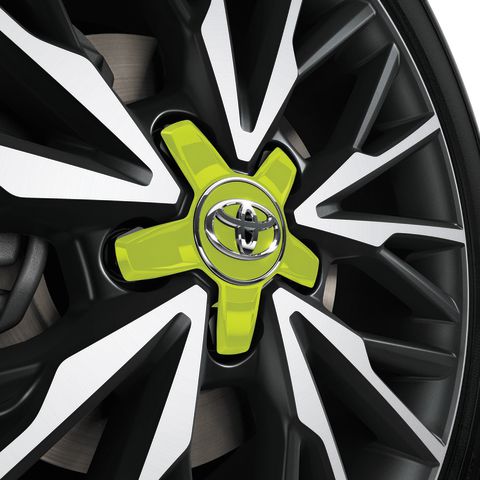Genuine Toyota CH-R Centre Cap, Lime Green