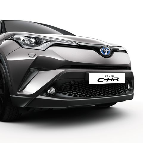 Genuine Toyota C-HR Front Bumper Garnish, Metal Stream Metallic 1K0