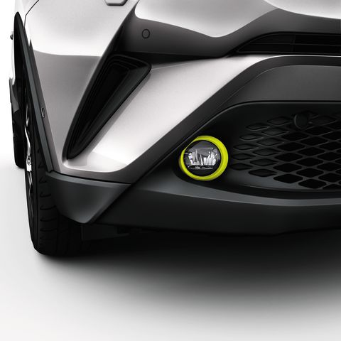 Genuine Toyota C-HR Fog Lamp Surrounds, Lime Green