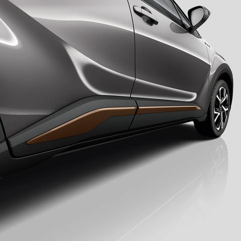 Genuine Toyota C-HR Side Door Garnish Trims, Brown