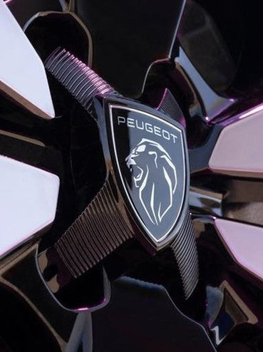 Genuine Peugeot E-208 Set Of 4 Centre Caps For Alloy Wheels - Orbital Black