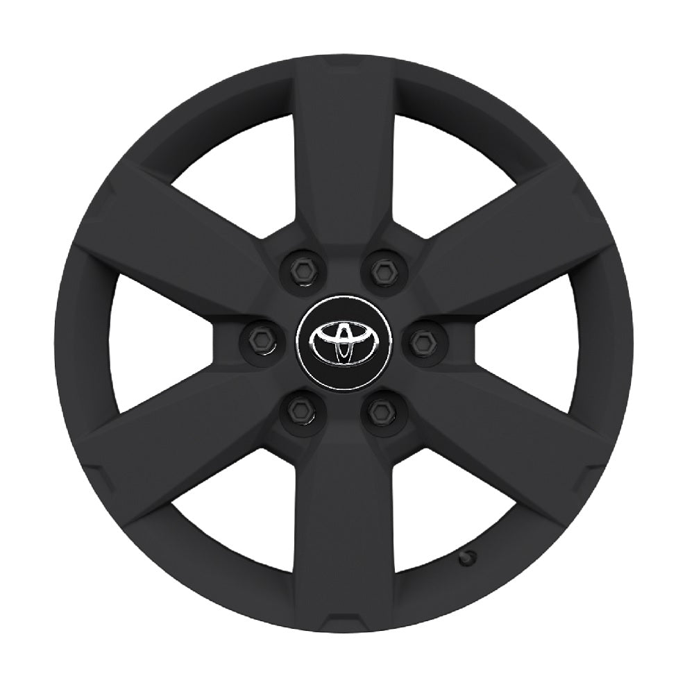 Genuine Toyota Land Cruiser 18" Alloy Wheel, 6-Spoke Matt Black