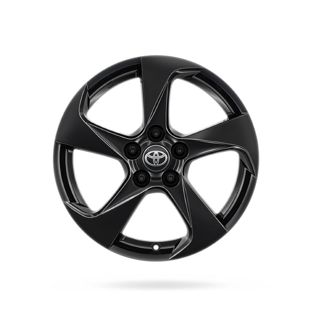 Genuine Toyota Prius Plugin 17" Alloy Wheel, 5-Spoke Glossy Black