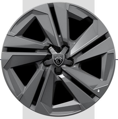 Genuine Peugeot 408 Plug-in Hybrid 19" Alloy Wheel - Jaspe