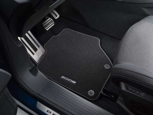 Genuine Peugeot 3008 Velour Floor Mats - Front And Rear