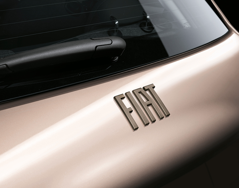 Genuine Fiat 500e Brass Badges, Front & Rear