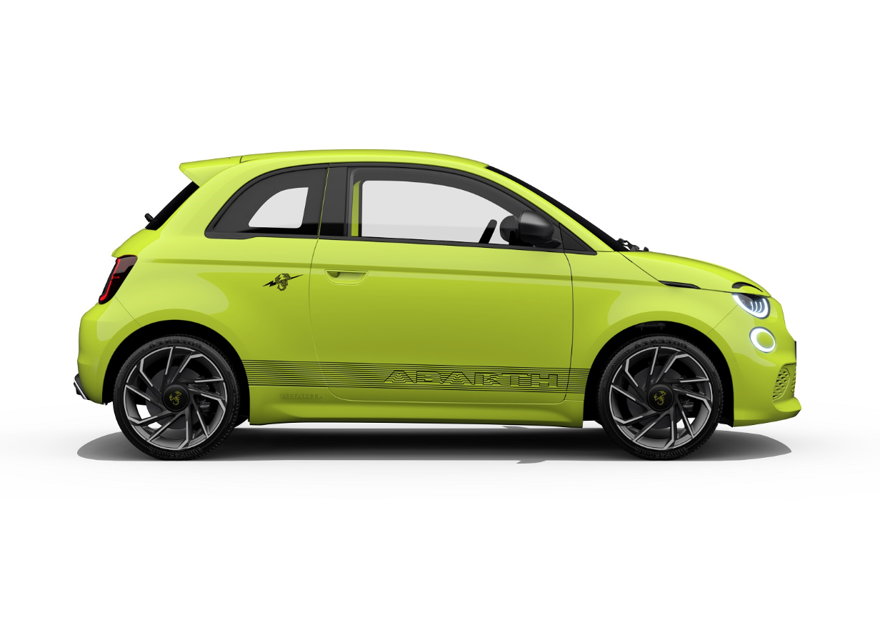 Genuine Abarth 500e Bodyside Decals, Black