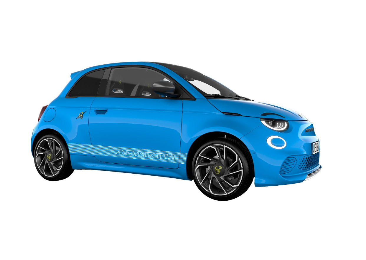 Genuine Abarth 500e Bodyside Decals, White