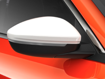 Genuine Abarth 600e Exterior Mirror Covers - Blanc Banquise, White