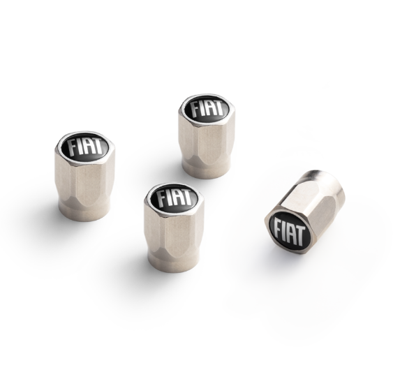 Genuine Fiat Tyre Valve Caps With Fiat Logo
