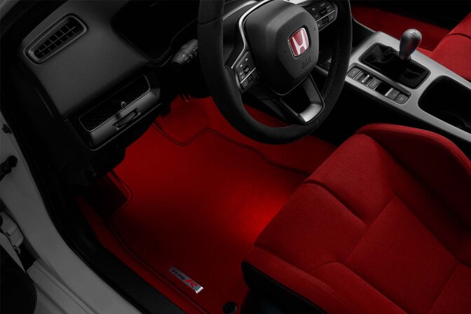 Genuine Honda Civic Type R Red Front Foot & Under Seat Lights