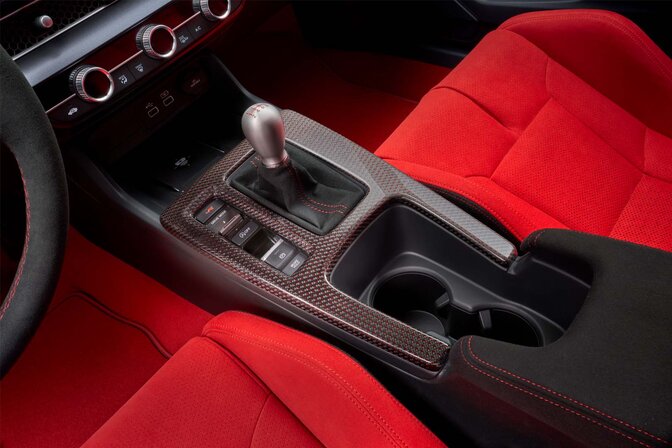 Genuine Honda Civic Type R Carbon Center Console Panel