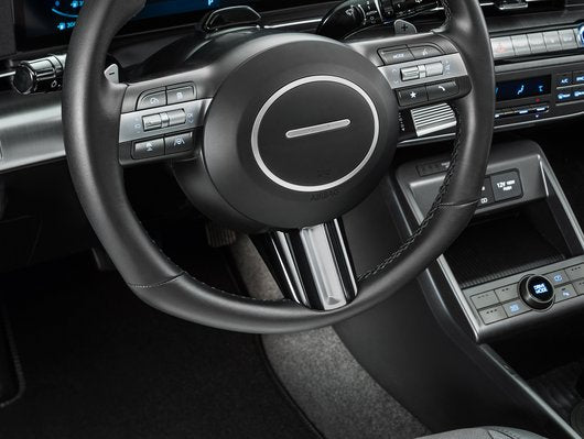Genuine Hyundai Kona Steering Wheel Inlay, Piano Black