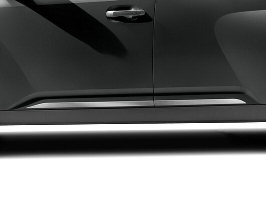 Genuine Hyundai Inster Side Trim Lines, Brushed Aluminium Optic