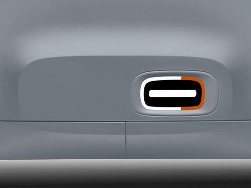 Genuine Citroen Ami Gel Stickers - White And Orange Gels