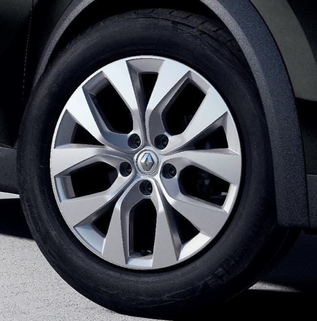 Genuine Renault Captur 17" Alloy Wheel, BAHAMAS, Silver Diamond Finish