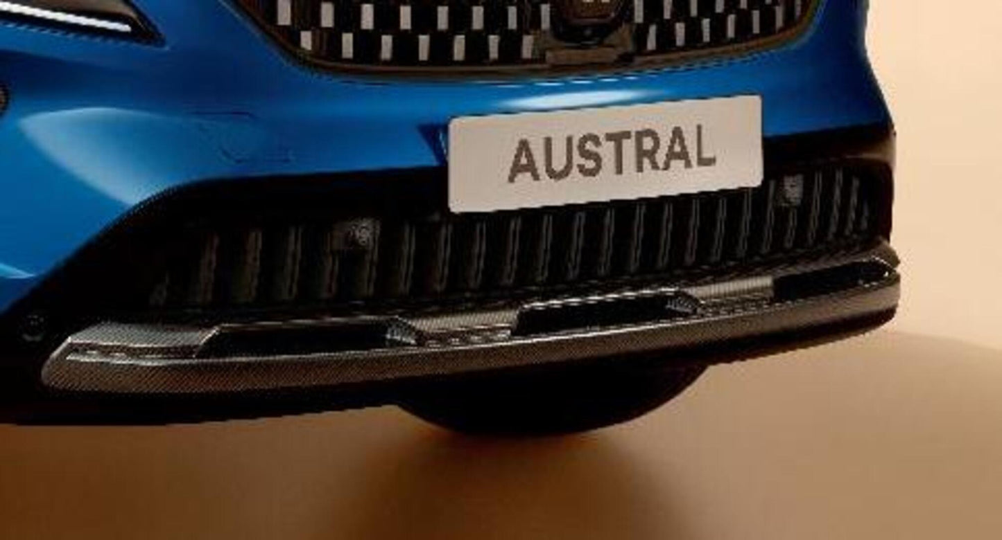 Genuine Renault Austral Front Bumper Lower Insert, Carbon-Effect