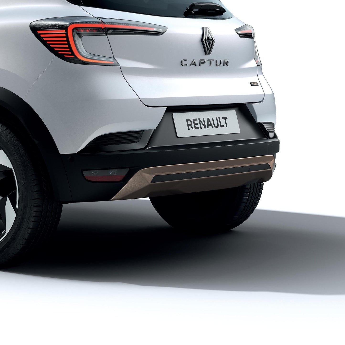 Genuine Renault Captur Front And Rear Bumper Lower Inserts, Pearl Grey-Beige