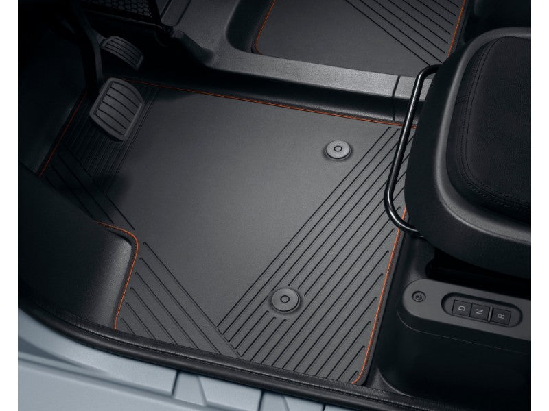 Genuine Citroen Ami Rubber Floor Mats, Orange