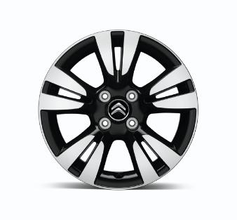 Genuine Citroen Ds3 16" Ashera Alloy Wheel In Black And Silver