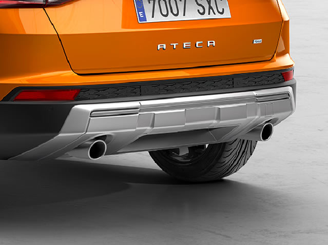 seat ateca virtual pedal Genuine Seat Ateca Rear Bumper Trim (Single Exhaust, 2 Holes)- Cover – Car Accessories Plus