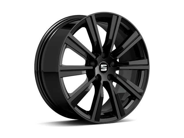 Genuine Seat Leon Estate 18" Replica Cup Racer Black Alloy Wheel