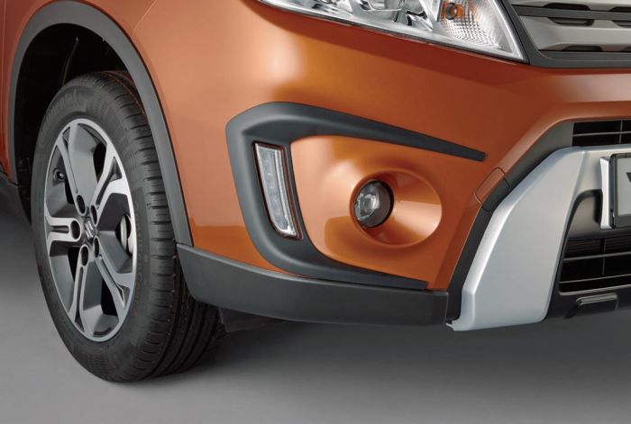 Genuine Suzuki Vitara Front Bumper Moulding Set - Black