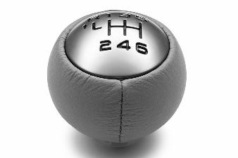 Genuine Citroen C4 6 Speed Manual Gear Knob - Grey Leather And Aluminium