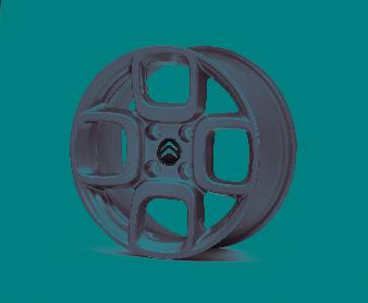 Genuine Citroen C4 Cactus 17" Square Alloy Wheel - Grey