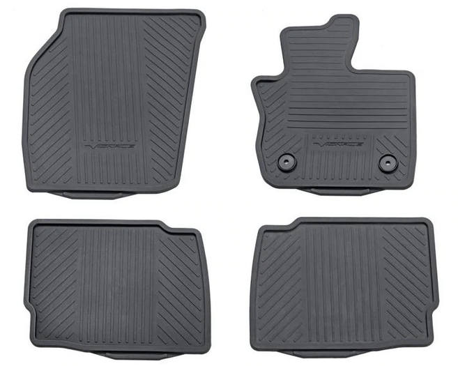Rubberen matten voorzijde rubberen vloermatten set voor Ford Mondeo MK5 (vanaf 2015) - 2-delig - perfecte pasvorm Rubberen matten voorzijde rubberen vloermatten set voor Ford Mondeo MK5 (vanaf 2015) - 2-delig - perfecte pasvorm