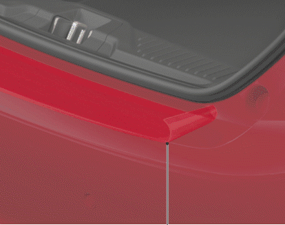 Genuine Ford Fiesta Rear Bumper Protection Foil - Transparent