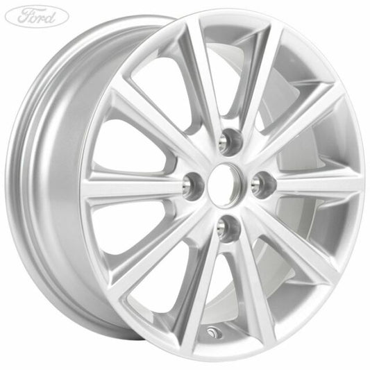 Genuine Ford Fiesta 16" Alloy Wheel 10 Spoke Design - Sparkle Silver