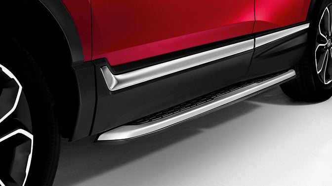 Genuine Honda Cr-V Door Steps - Brushed Aluminium And Black
