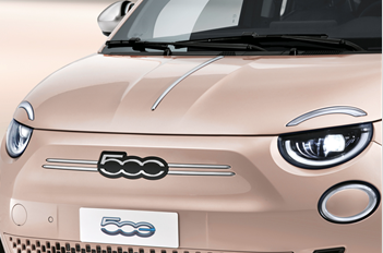 Genuine Fiat 500 Ev Chrome Bonnet Trim