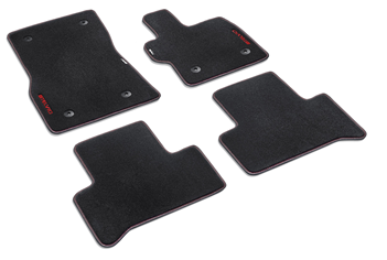 Genuine Alfa Romeo Stelvio Carpet Mats - Red Stitching