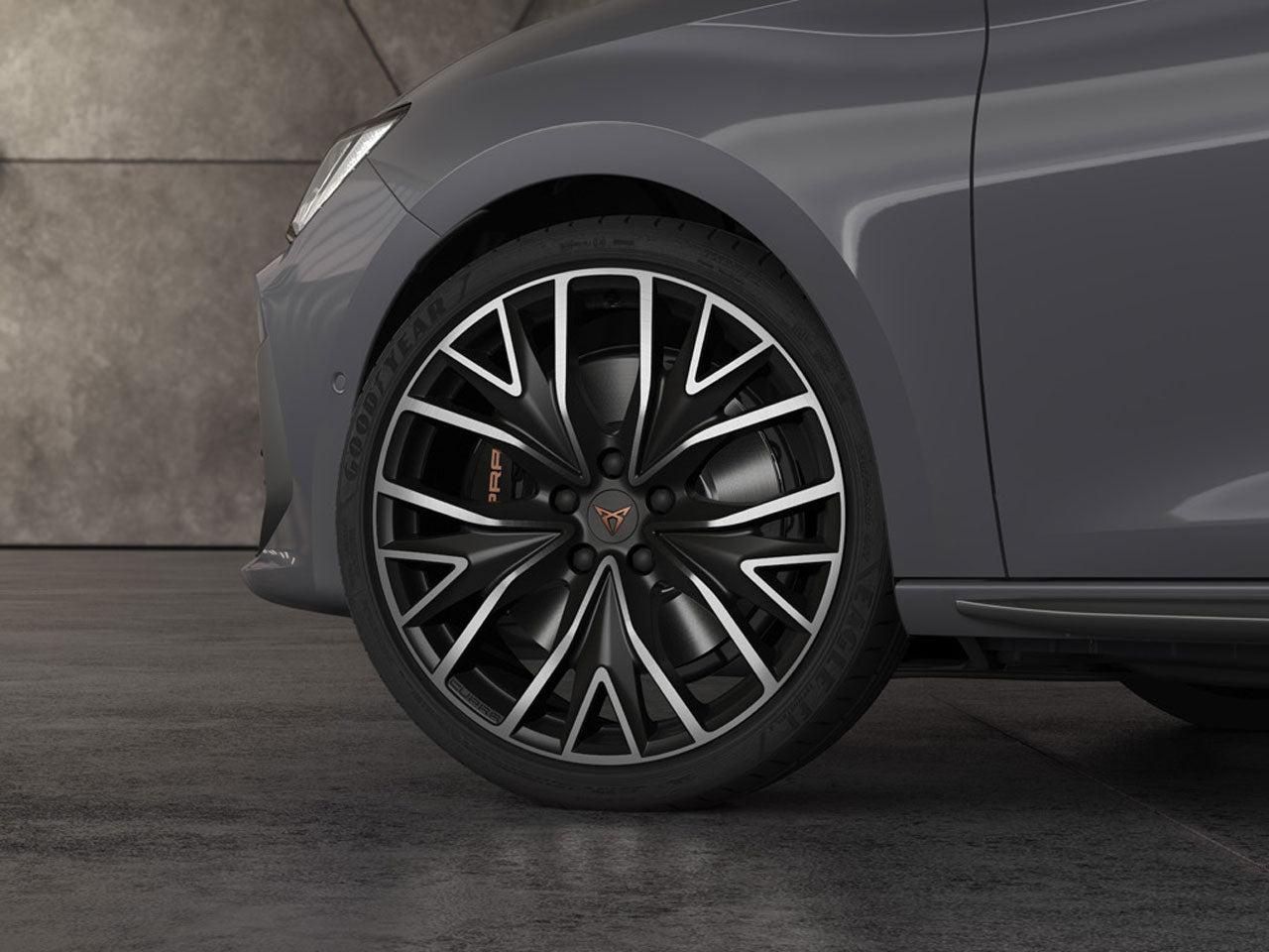 Genuine Cupra Leon 19'' Performance Alloy Wheel In Sport Black And Silver