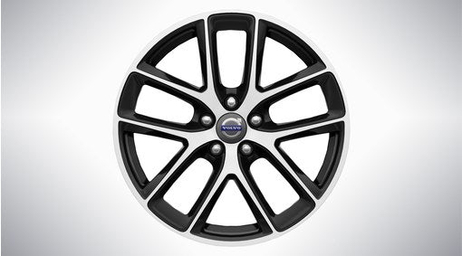 Genuine Volvo V60 18" Modin Alloy Wheel In Diamond Cut/Black Stone