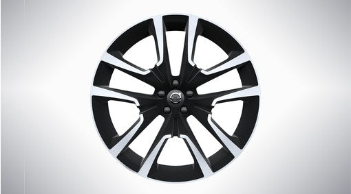 Genuine Volvo Xc60 22" 5 Double Spoke Alloy Wheel In Matt Black/Diamond Cut
