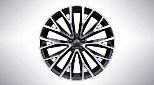 Genuine Volvo Xc60 22" 10 Open Spoke Alloy Wheel In Black/Diamond Cut