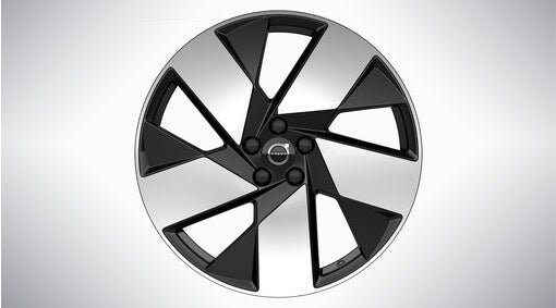 Genuine Volvo C40 20" 5 Spoke Front Alloy Wheel In Black/Diamond Cut